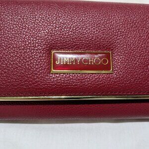 Jimmy Choo Maroon Wallet New W/O Tags